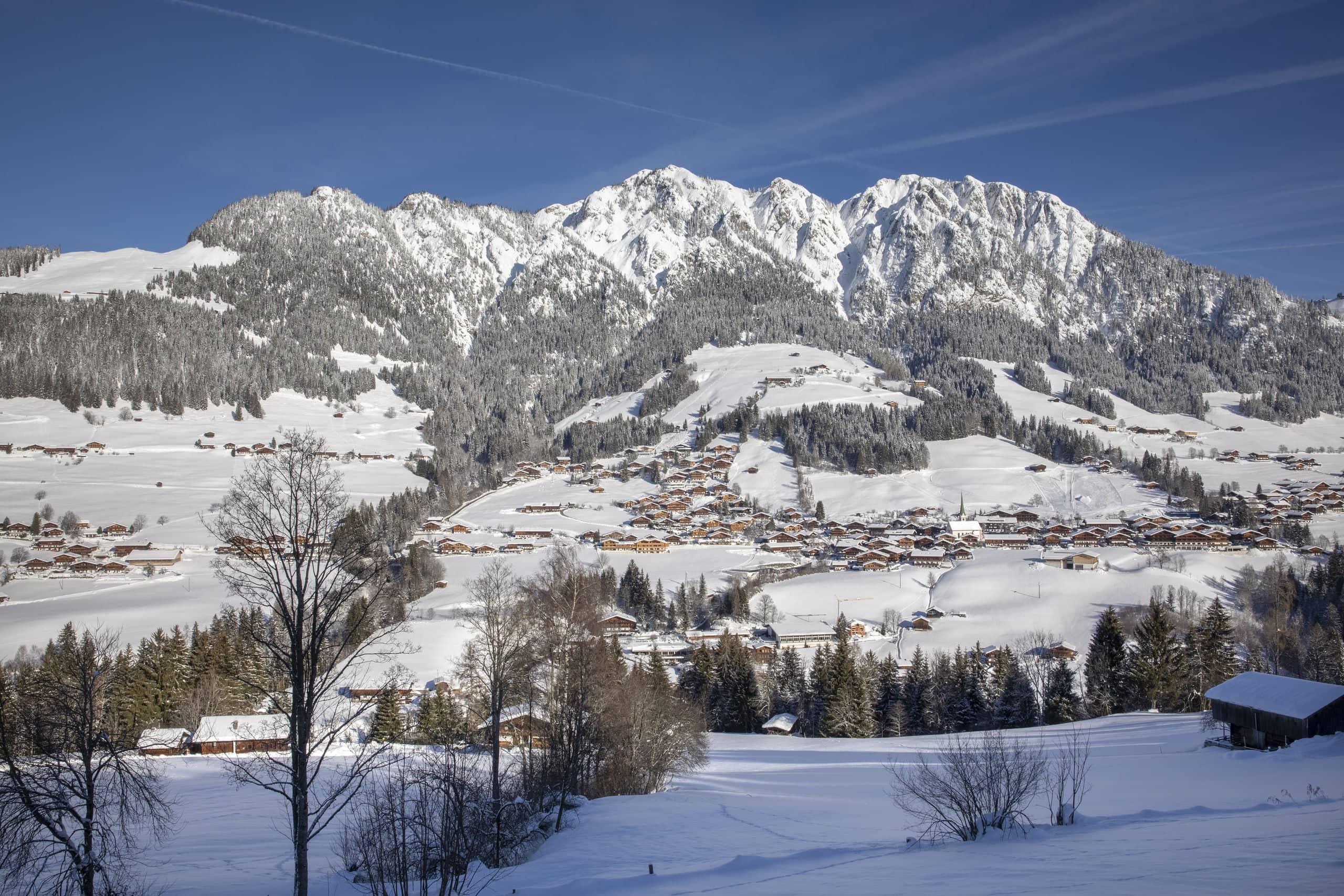 Alpbach, Neader, Winter, Dorfblick,